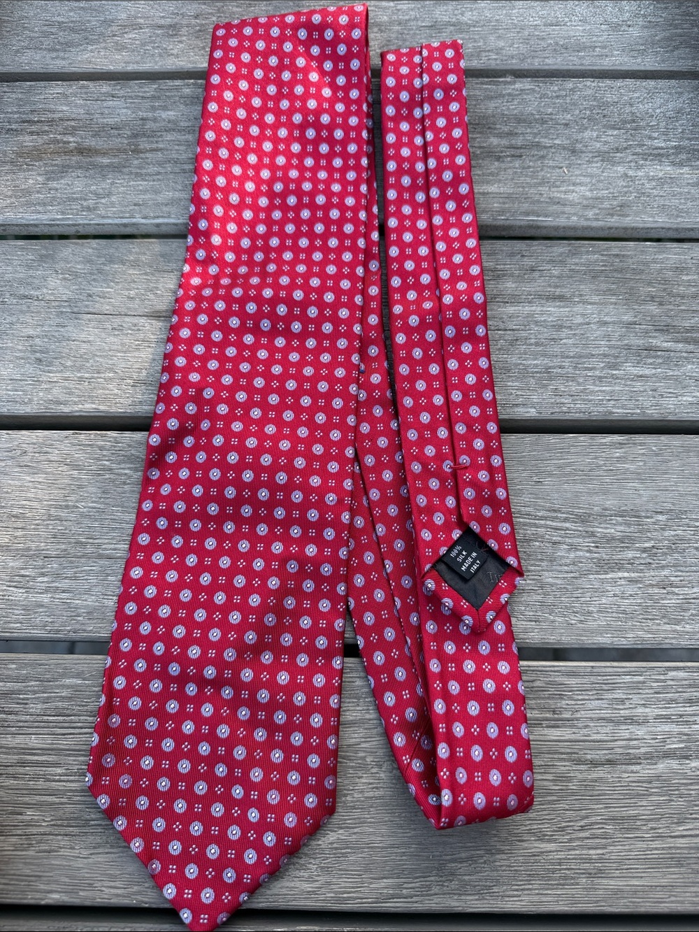Tiffany & Co.  Red Patterned Tie